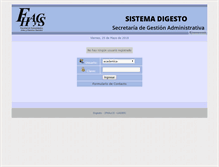 Tablet Screenshot of digesto.fhaycs-uader.edu.ar